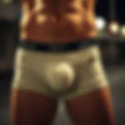 Stylish stash pocket underwear displayed elegantly