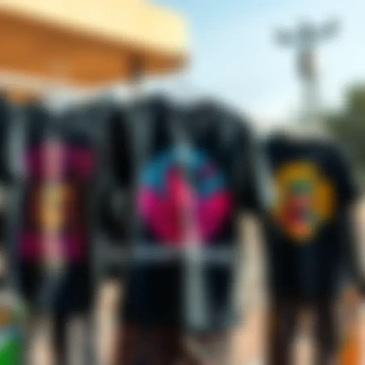 Diverse Graphic Designs in Streetwear Tees A vibrant collection of streetwear tees showcasing diverse graphic designs.