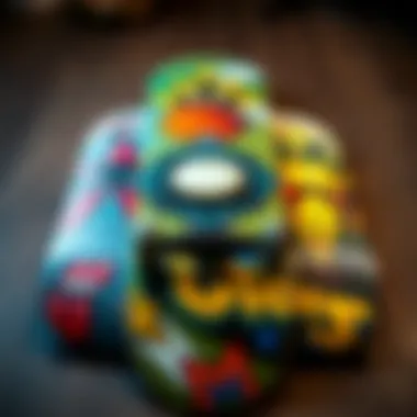 Custom Artwork on Skateboard Decks A custom skateboard deck adorned with personal artwork