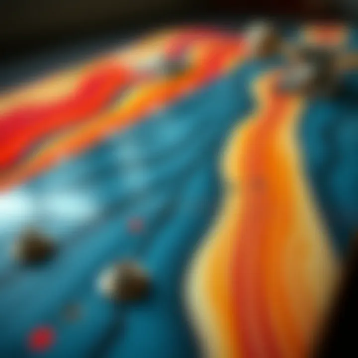 Craftsmanship in Skateboard Materials A close-up of innovative skateboard materials highlighting craftsmanship