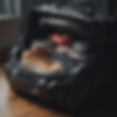 Inside the Nike Duffle Bag: Features and Organization Interior of the black Nike duffle bag demonstrating its organizational features