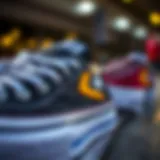 Detailed view of Converse Pro Skate shoes showcasing innovative design features