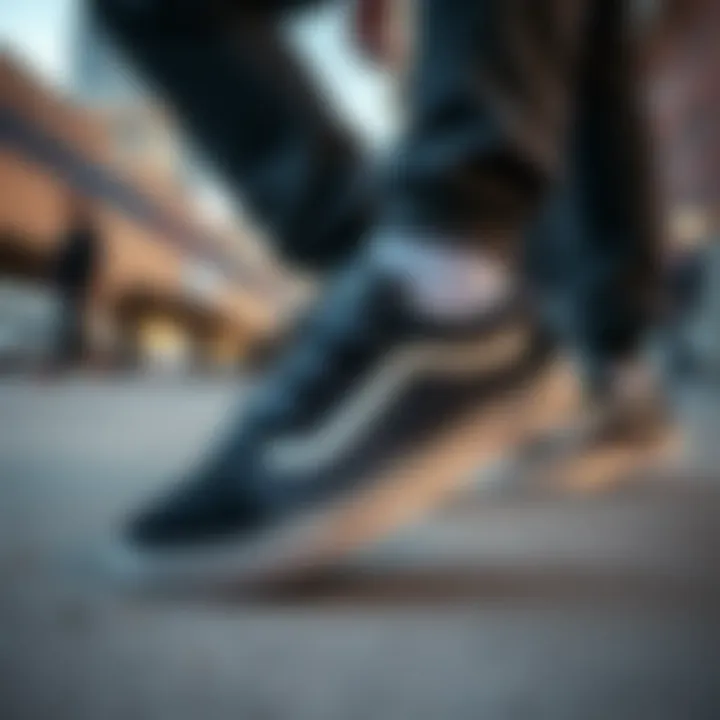 Vans Velcro Old Skool in Skate Culture Skaters wearing Vans Velcro Old Skool in an urban setting