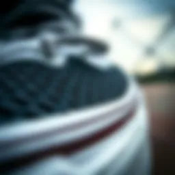 Close-up of slip proof Vans showcasing unique grip pattern