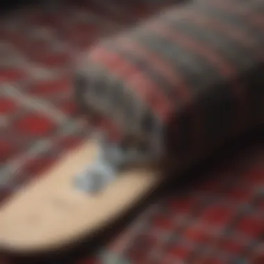 Textures of Flannel: The Essence of Style A close-up of a textured flannel fabric showcasing the intricate patterns.