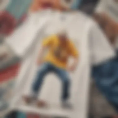 Fabric Choices for Skate Culture Neutral T-Shirts Various fabric samples for neutral t-shirts with skateboard graphics