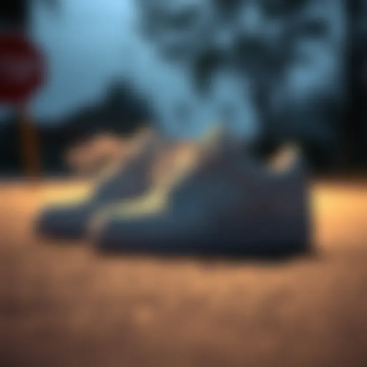 Evolution of Sneaker Design Detailed view of sneaker design evolution