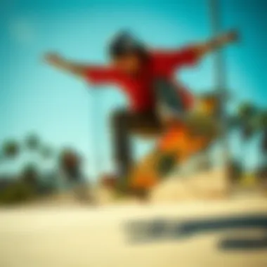 A dynamic skateboarding scene highlighting innovation