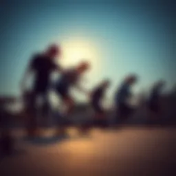 An artistic representation of skate culture evolution