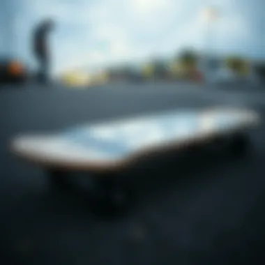 Vintage skateboard showcasing early DC Shoes designs