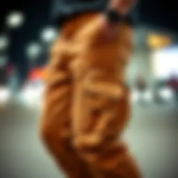 Stylish cargo pants with unique pockets