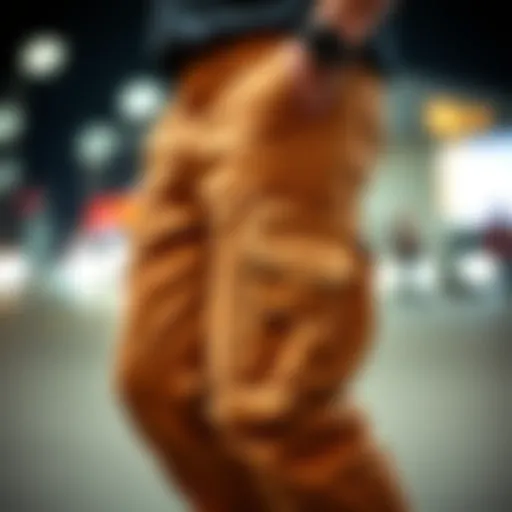 Stylish cargo pants with unique pockets