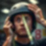 Measuring head circumference with a tape measure