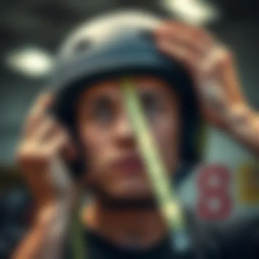 Measuring head circumference with a tape measure