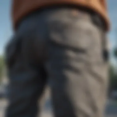 Detailed Look at Tripp Pants Features Close-up of tripp pants highlighting pockets and stitching details