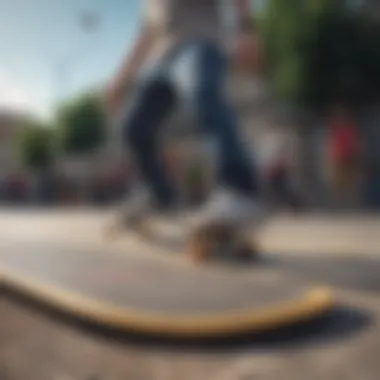 Performance Metrics by Skateboard Size Graph illustrating skateboarding performance metrics related to size