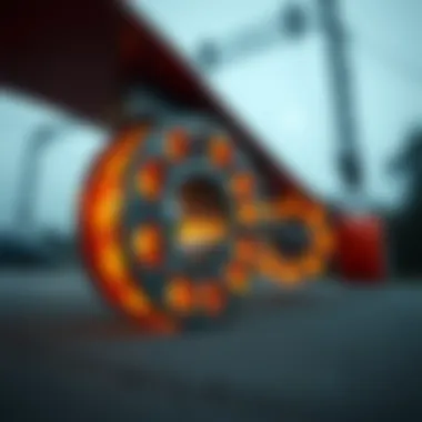 Illustration of skateboard bearings highlighting their structure and functionality