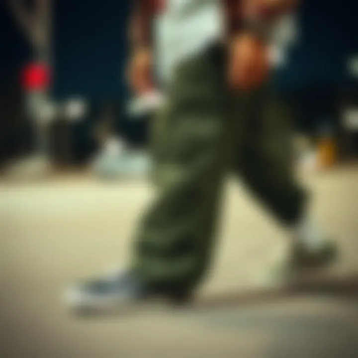 Styling Essentials Accessories and footwear paired with Vans cargo pants