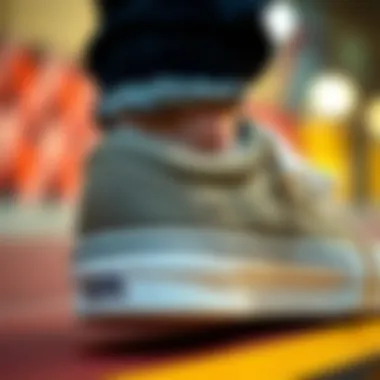 Comfort Features of Vans Old Skool Side view of Vans Old Skool sneakers highlighting the sole and padding for comfort