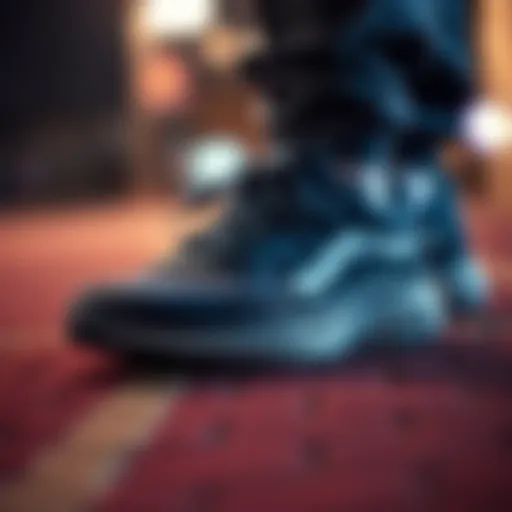 Vans running sneakers showcasing unique design elements