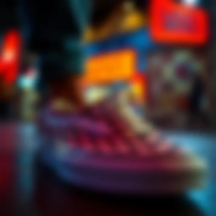 A vibrant representation of Vans in skate culture