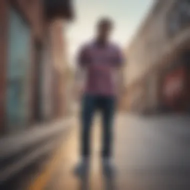 Vans Striped Shirt in Urban Skate Environment Vans striped shirt in an urban skate setting