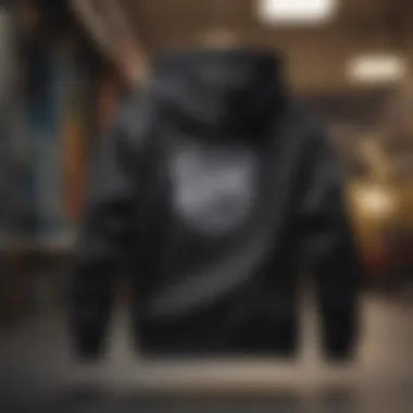 Vans logo displayed prominently on a stylish hoodie