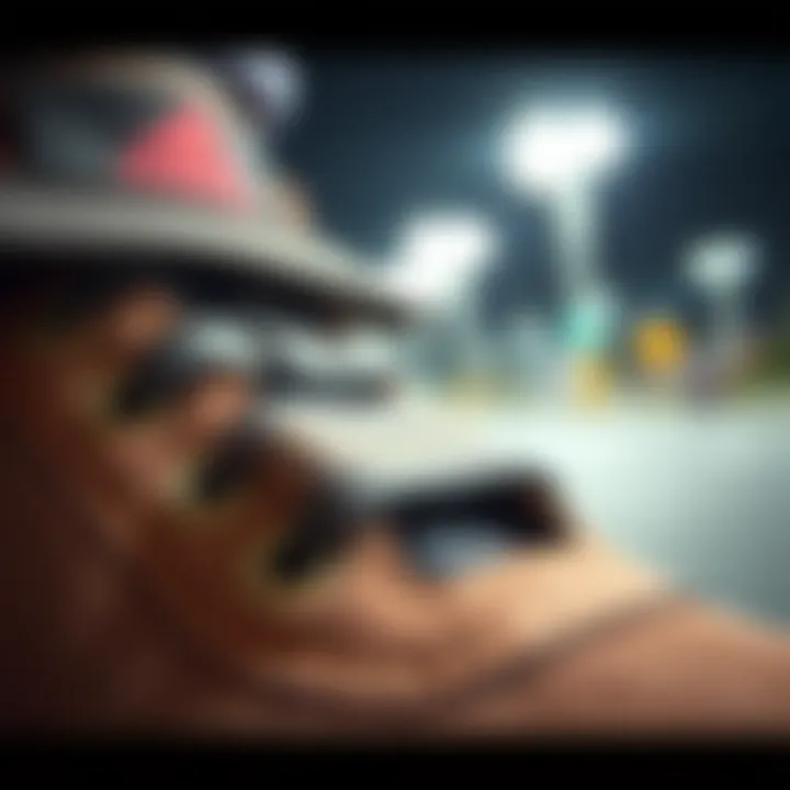 Close-up of Velcro shoe fastening