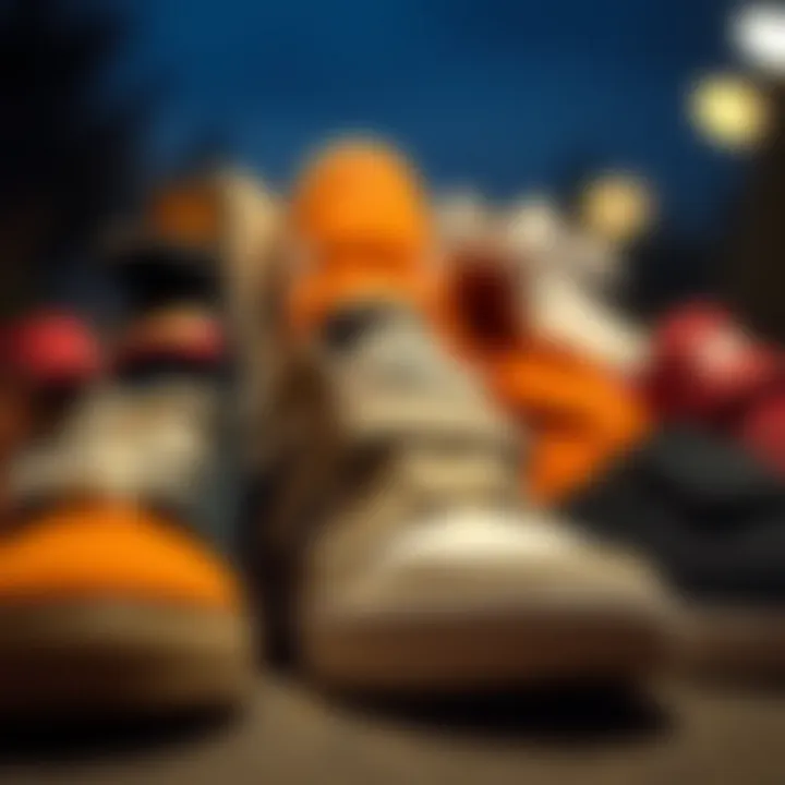 Collection of different Velcro shoe styles