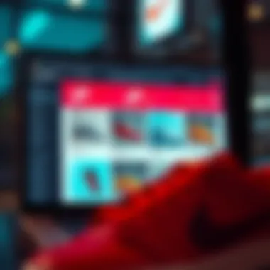 Online shopping interface showcasing Nike Blazers